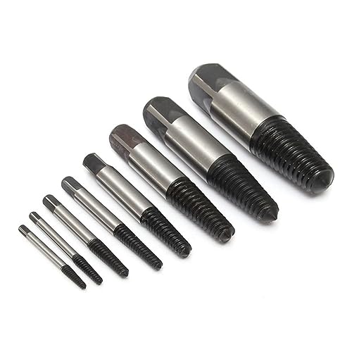 Damaged Broken Screws Extractor Set Center Drill Water Pipe Bolt Remover Tool Male Thread Repair Spiral Reverse Drill Bit