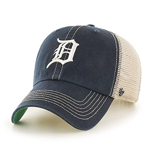 '47 Detroit Tigers Trawler Clean Up Snapback Trucker Hat Baseball Cap - Navy miniatura 1