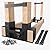 Anyelse Outdoor Firewood Log Storage Rack Bracket Kit, Adjustable Rack Any Length, Fireplace Wood Storage Holder for Indoor Outdoor Patio with 34 Accessories