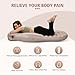 Toggloo Inflatable Pregnancy Pillow, Full Body Maternity Airbed/Float with Hole for Tummy, The Best Pregnancy Pillow for Sleeping Prone, Maternity Pillow and Pregnancy Must Haves, Gray