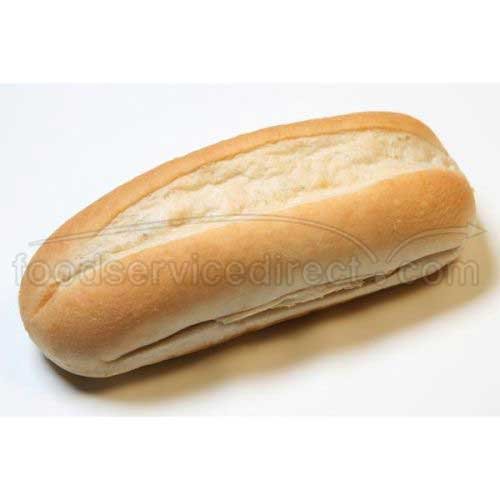 Rotellas White Sliced Split Top Hoagie, 6 inch - 6 per pack -- 6 packs per case.