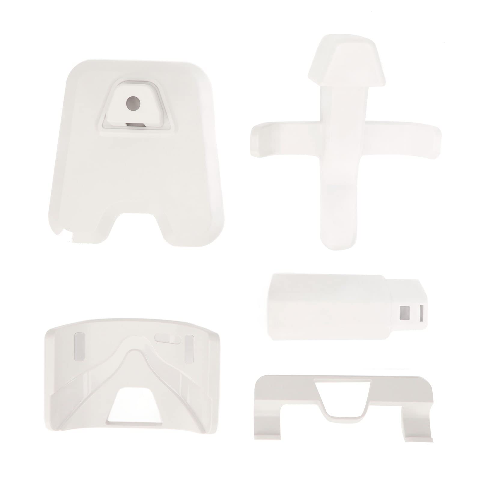 AQFNEB Soporte de VR para 2, Soporte de Pantalla para Auriculares VR inalámbricos con Base de Esponja Antideslizante, Soporte de Almacenamiento Que Ahorra Espacio para (Blanca)