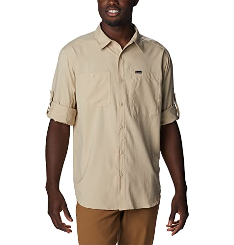 Image of Columbia Men's Silver Ridge Utility Lite Long Sleeve, Ancient Fossil, XX-Large