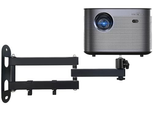 Image of 2-Be-Best Projector Wall Mount Upgraded 14" Foldable Arms and Cable Clips Projectors Mount for Wall Quality Cold-Rolled Steel Projector Mount Compatible with XGIMI, PVO, TMY, AuKing Projectors Black