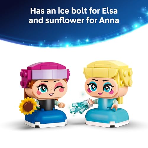 LEGO Disney Frozen Mini Anna & Elsa 43284 | Building Toys for Girls & Boys, Ages 5+, Figures for Display or Play, Kids Bedroom Decor, 65 Pieces, Gift for Birthdays - image 3
