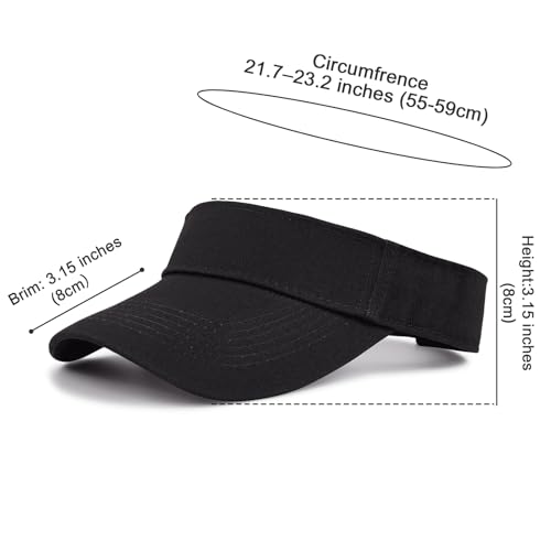 Image of Structured Brim Quick-Dry Sun Visor Hat,Lightweight Sun Protection Sports Visor for Running Golf Tennis Women