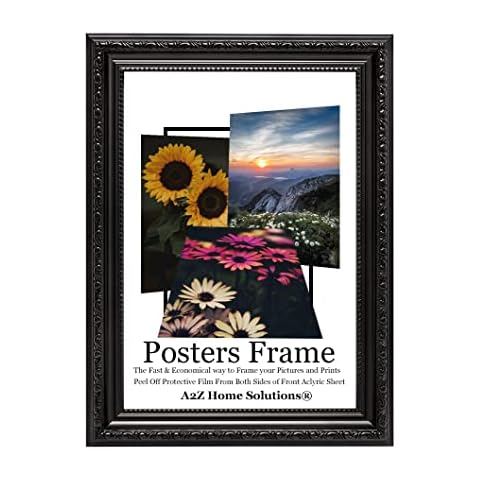 A2Z Home Solutions Black Shabby Chic Frame Cover