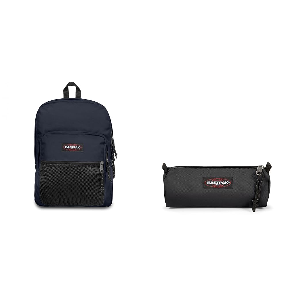 EASTPAK PINNACLE Sac à Dos, 27 L - Ultra Marine (Bleu) & BENCHMARK Single Trousse, 27 L - Black (Noir)