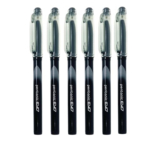 Image of Pentonic EVO 0.7 mm Gel Pen | Black Ink,Pack of 5