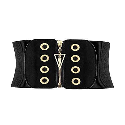 Ayliss Women Wide Elastic Waist Belt Cinch Stretch Fashion Waistband Stretchy Dress Belt Band Wrap Vintage Lady Dresses