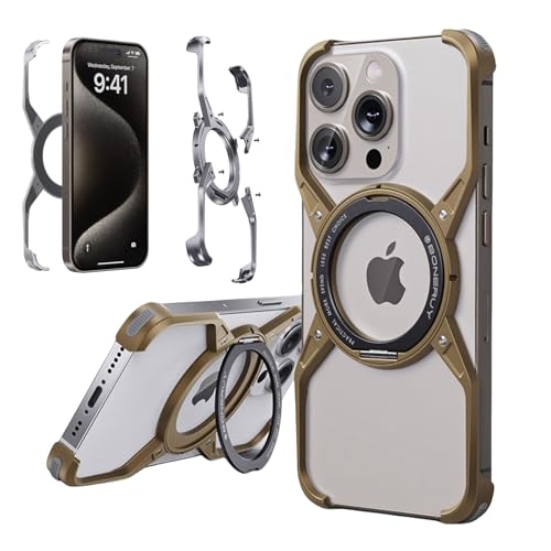 Coque iPhone 16 Pro béquille rotative MagSafe protection antichoc X