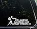 Sticks and Stones May Break My Bones But Rugby Just Excites Me - 9" x 3-1/2" - Vinyl Die Cut Decal/ Bumper Sticker For Windows, Cars, Trucks, Laptops, Etc.