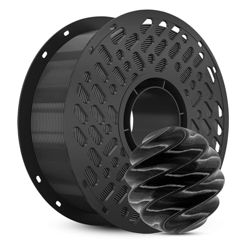 CaiLab PETG 3D Printer Filament 1.75mm 1KG - PLA+ABS Fusion High Performance, ±0.02mm Accuracy, Strong Odorless Toughness - Industrial/Home DIY & Functional Models for Professionals, Hobbyists (Black)