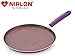 Nirlon Regal Purple Induction Stick Aluminium Cookware 2 Pcs Cooking Set [1 Flat Roti Tawa 26cm|1 Fry Pan 24cm - 1.5 Liter]