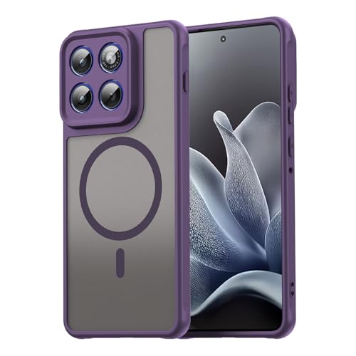 �Ή��@�� Motorola Edge 70 / X70 Air �g�ѓd�b�P�[�X,�������̃}�b�g�d�グ�A�ϏՌ��E�}�O�l�b�g���X�}�z�P�[�X Purple