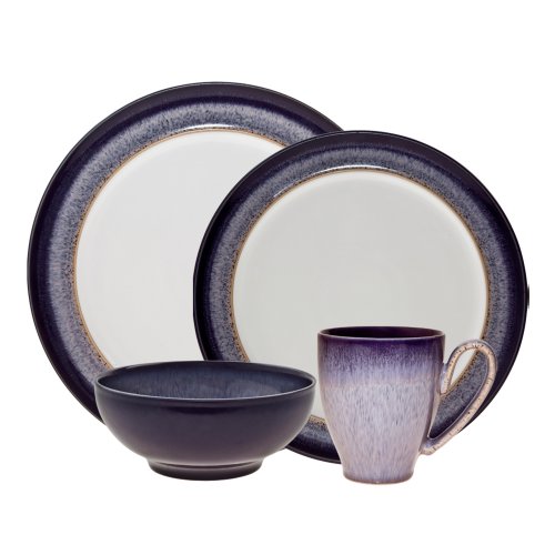 Denby Heather 4-Piece Place Setting, Blue Denby Heather 4-Piece Place Setting, Blue