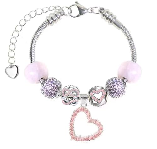 Image of Fit Pandora Charm Bracelets for Women Color Option: Burgundy Red Amethyst Purple Blue White Green Violet Ruby Peridot Sapphire Rose Pink Yellow Black