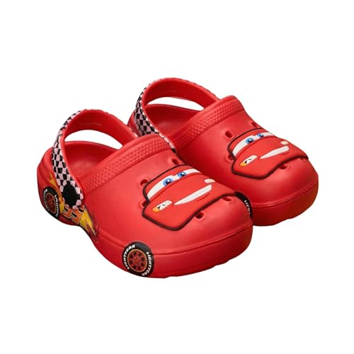 Disney Pixar Cars Sandales Garçons, Sabots D'été Cadeau Enfants, Tailles EU 24 à 31 (Rouge, Système Taille Chaussures EU, Enfant de 2 à 5 ans, Homme, Numérique...