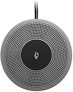 Logitech Expansion Mic for MeetUp, Plug-and-Play, Indicator Lights, Microphone Type Mono, Wideband, Noise Canceling, PC/Mac/Laptop/Macbook/Tablet - Black