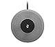 Logitech MEETUP Zusatzmikrofon, Breitband-Audio mit Rauschunterdrückung, Bluetooth, Stummschaltung, LED-Anzeigen, Kompatibel mit MeetUp Videokonferenz-Webcams, Für größere Meetingräume - Schwarz
