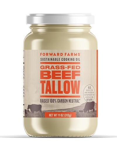 Forward Farms 100% Carbon Neutral Raised Grass-Fed & Grass-Finished Beef Tallow | Premium Pure...