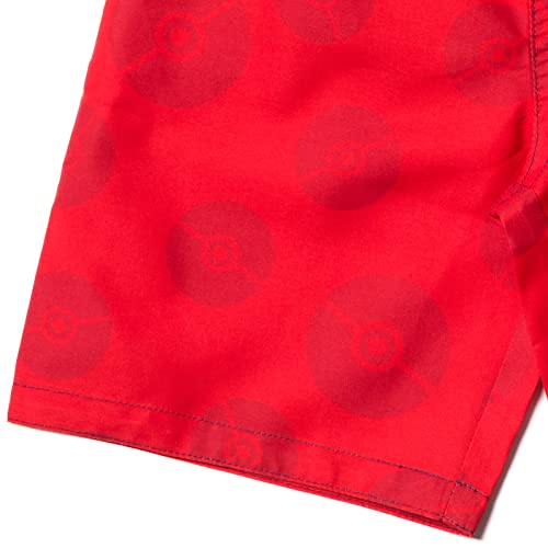 Pokemon Pikachu Big Boys Swim Trunks Bathing Suit Red 8 #TOP4