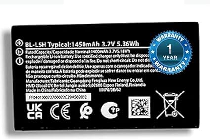 Image of THE BATTERY STORE Original BL-L5H Battery for Nokia105 4G 110 4G125 150 [2023 Edition] Battery with 1 Year Warranty**(PPP176)