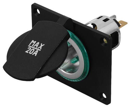 Pro Car 20 A-Powersteckdose 12-24V mit Einbaupanel Pro Car 20 A-Powersteckdose 12-24V mit Einbaupanel