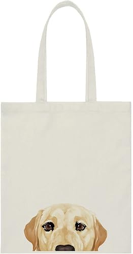 Vista 49 de WIRESTER Bolsa de lona para mujeres y niñas, bolsa de playa, comestibles y viajes, lindo perro