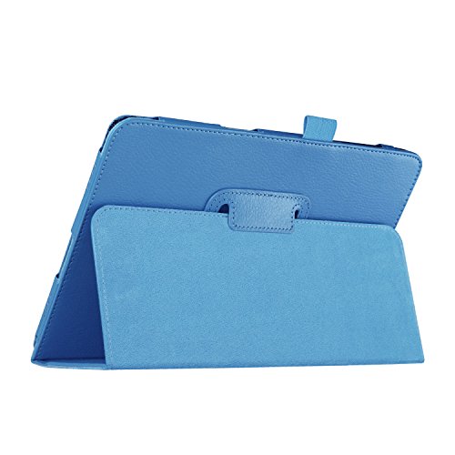 Asng Samsung Galaxy Tab A 9.7 Folio Case - Slim Fit Premium Vegan Leather Cover For Samsung Tab A 9.7-Inch Tablet Sm-T550, Sm-P550 (With Auto Sleep/Wake Feature) (Sky Blue) #TOP5