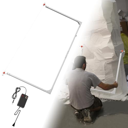 Adjustable 4FT Hot Wire Foam Cutter with Adjustable Multi-Heat Power Supply, Foam Wire Cutter with Extra Cutting Blades, For Styrofoam/EIFS/XPS/EPS