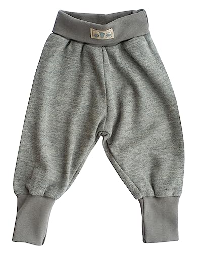 Pantalon bébé Lilano en laine et soie 210 g/m² avec ceinture nombril