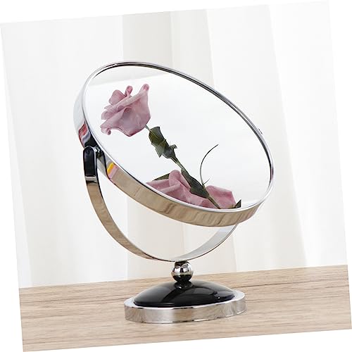 Miroir de maquillage stable à pied antidérapant contre les reflets flous