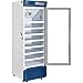 Global Industrial Upright Laboratory Refrigerator, Glass Door with Key Lock & Padlock Kit, 13.8 Cu.Ft. Capacity, 2°C to 8°C Temperature Range, 115V, Medical and Lab Use