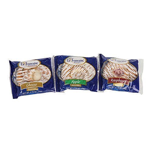 La Francaise Danish Variety (Apple, Cheese, Raspberry), 2.75 oz, (24 per case)