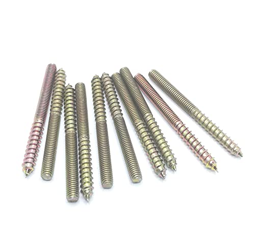 Image of Hanger Bolt M6x70 Double Headed Bolt Self-Tapping Screw for Furniture 20Pcs
