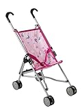 Bayer Chic 2000 - Puppenbuggy Funny, Puppenwagen, Mini-Buggy, pink Einhorn, rosa