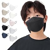 [Brodio] 子供用マスク 黒【3~10歳】立体マスク 小さめ 黒 不織布 個包装 32枚入 立体構造 ダイヤモンド形状 3dマスク 子供 肌にやさしい 息がしやすい 耳が痛くならない 通気性 飛沫対策 花粉用 キッズ こども 小学生マスク 黒