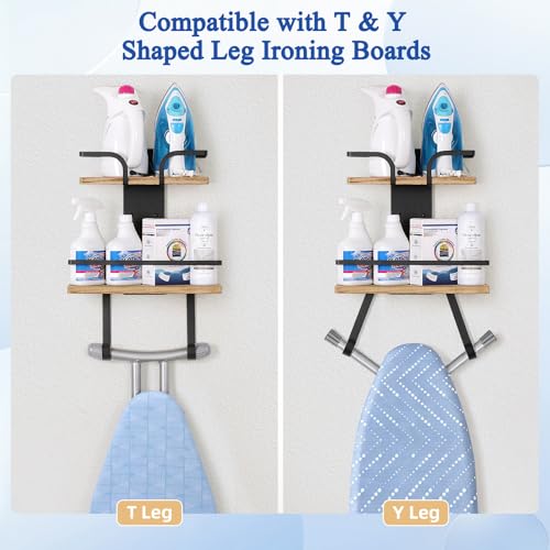 VINAEMO-Ironing-Board-Hanger-Wall-Mount-2-Layer-Laundry-Room-Organizer-Iron-and-Ironing-Board-Holder-for-TY-Leg-Iron-Boards-Heavy-Duty-Laundry-Room-Storage-Shelves-Large-Laundry-Organization