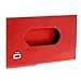 Ögon Smart Wallets - Porte-Cartes de Visite en Aluminium One Touch - Capacité 15 Cartes de Visite (Rouge)