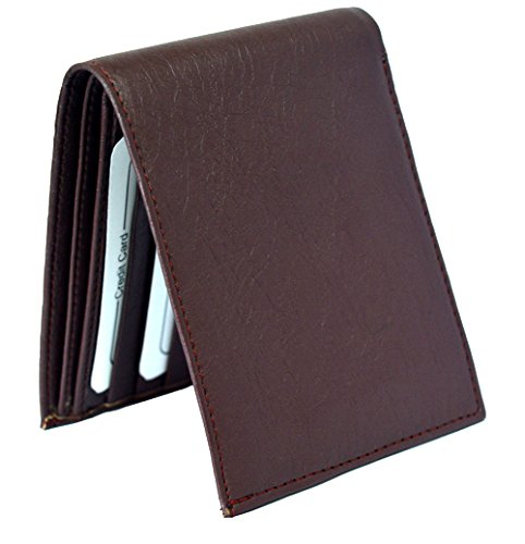 men's pu leather dark brown wallet(DTR00-01)-image-0