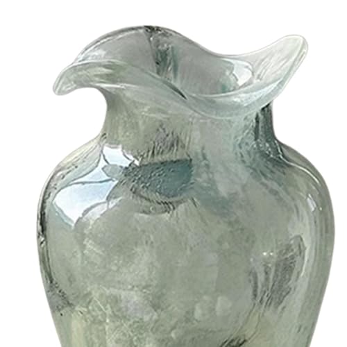 Vase en verre pour composition florale séchée, idéal pour illuminer une étagère de salon - 3