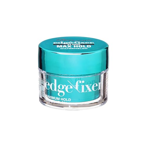 KISS Colors & Care Maximum Hold Edge Fixer, 24 Hour Scented Styling Hair Gel with Biotin, Non-Greasy, Long-Lasting Moisture & Shine for All Hair Types, 30 mL (1.01 US fl. oz.), Watermelon