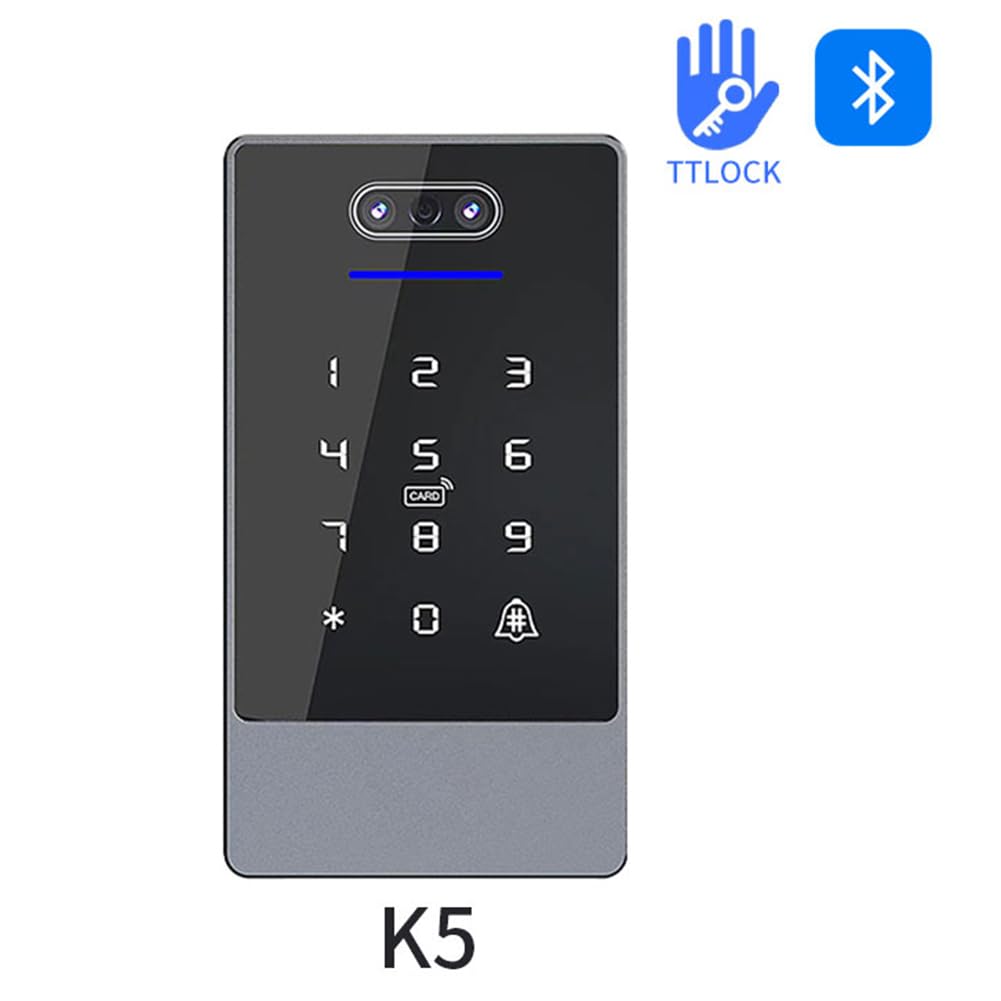 TTLock Gesichtserkennungs-Zugangskontrolltastatur, Eigenständiger, Wasserdichter Fingerabdruck-Zugangscontroller für Türschloss-A