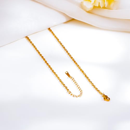 Image of Rubans Demi Fine Stainless Steel Pendant Chain Daily Gift for Women & Girls