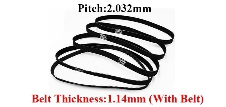 Courroie synchrone MXL 57 dents de haute précision pour transmission stable - 4