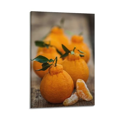 Décoration murale fruits et feuilles pour un salon moderne et chaleureux