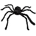 Huifengjie Araignée à cheveux pour Halloween - 200 cm - Avec toile d'araignée géante - En peluche - Tarantula - Pour décoration d'Halloween - Noir