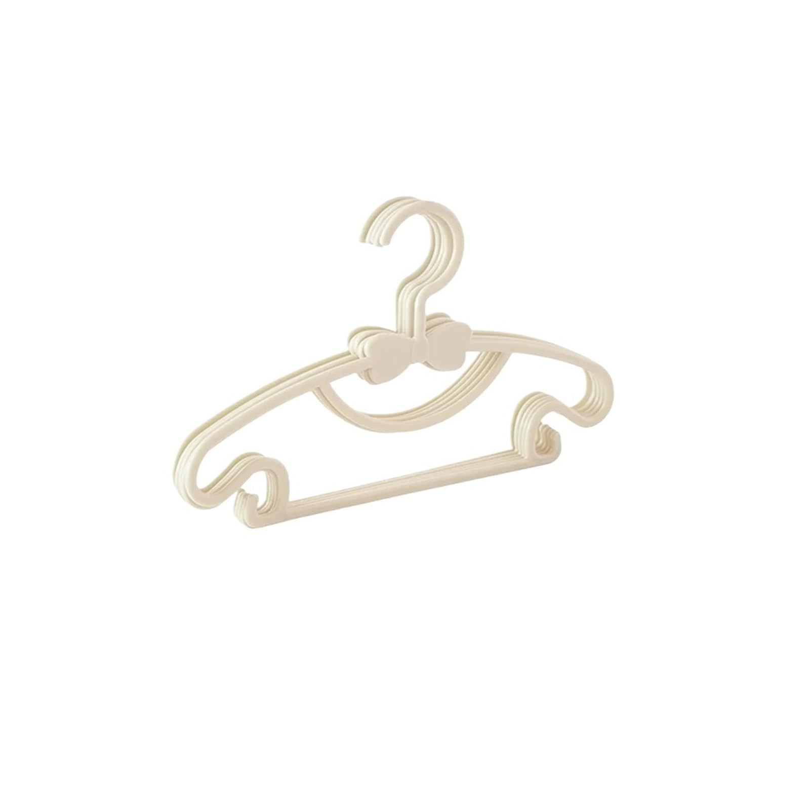 5/10/20/30/50pcs Of Hangers Clothing Closet Storage Hanger Racks(5pcs Off White)