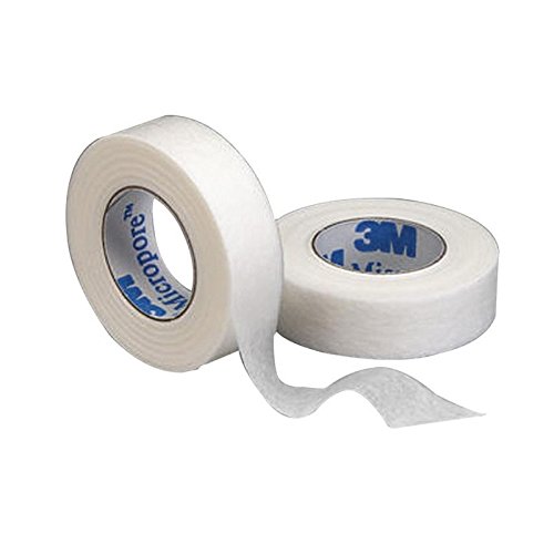 3m Micropore Pansements sans latex - 9.1m - doux pour la peau - hautement respirant - faiblement adhésif - 1.25cm x 9.1m Cover